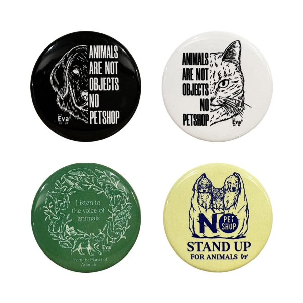 画像1: Eva：缶バッジ(4種) (1)